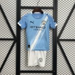 Camiseta Manchester City Ninos Primera 2025/2026