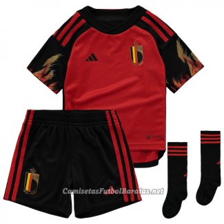 Camiseta Belgica Ninos Primera 2022/2023