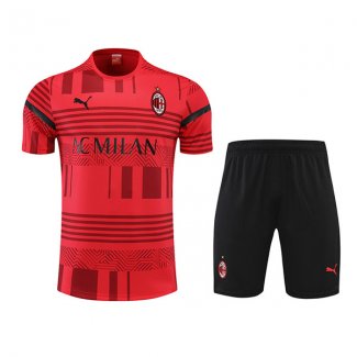 Camiseta Ac Milan Entrenamiento Rojo Ac01 2022/2023