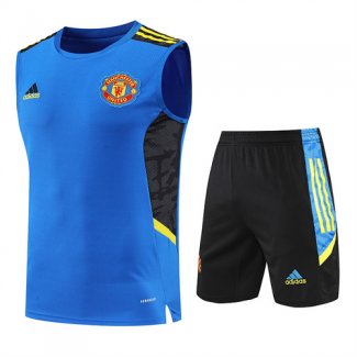Camiseta Manchester United Chaleco Azul Mu24 2022/2023