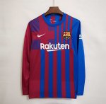 Camiseta Barcelona Manga Larga Primera 2021-2022