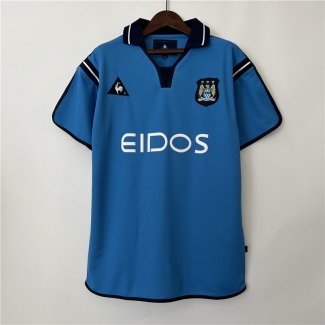 Tailandia Camiseta Manchester City Retro Primera 2001 2002