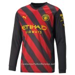Camiseta Manchester City Manga Larga Segunda 2022/2023