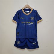 Camiseta Manchester City Ninos Bleu 2023/2024